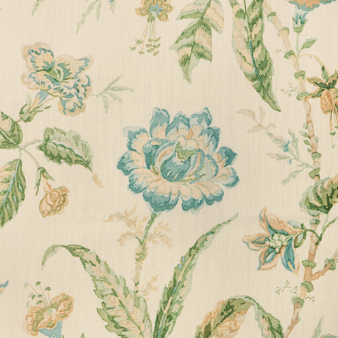 Rosemont Print - Aqua 2025127.353.0 by Lee Jofa Designer Fabric