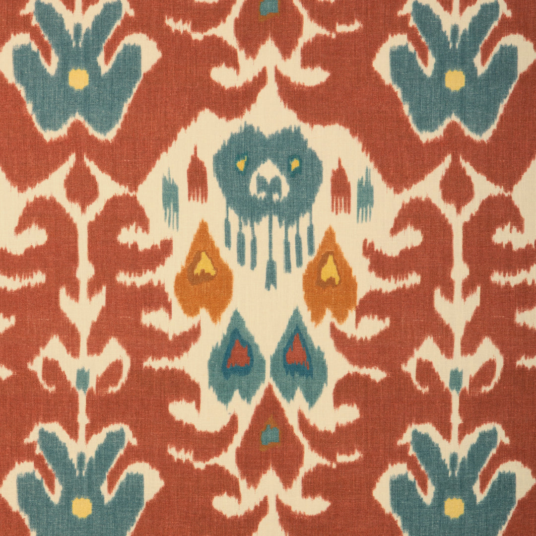 Marco Polo Ii - Brick/Teal 2025128.913.0 by Lee Jofa Designer Fabric