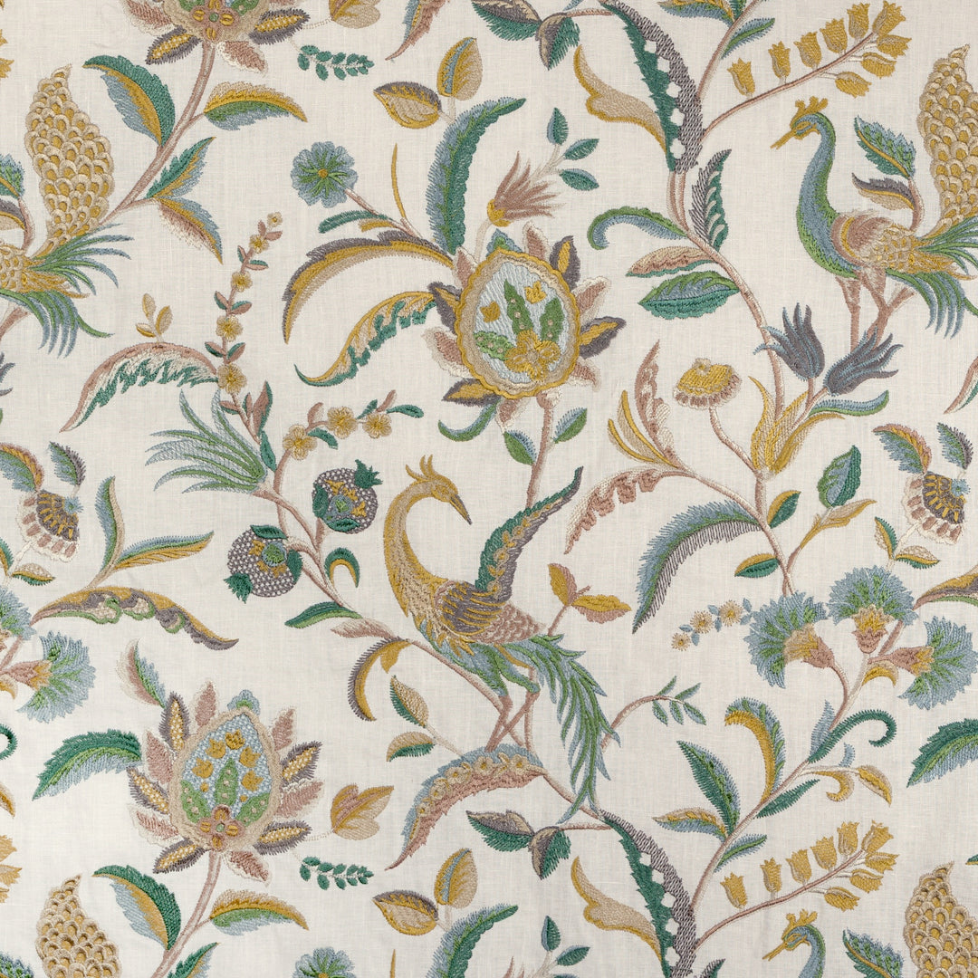 Palawan Emb - Teal/Green 2025141.353.0 by Lee Jofa Designer Fabric