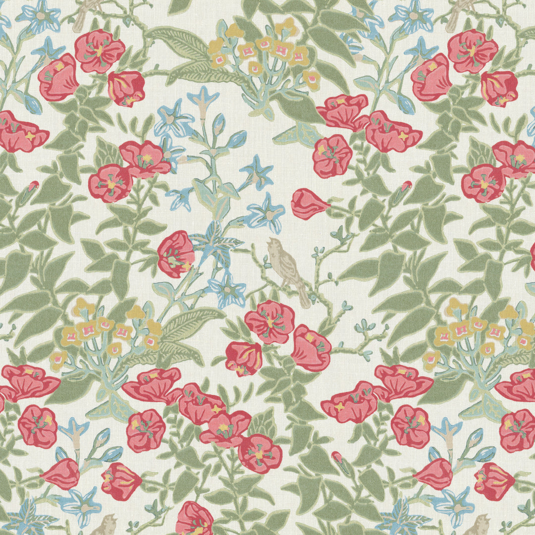Plumeria Print - Coral 2026104.194.0 by Lee Jofa Designer Fabric