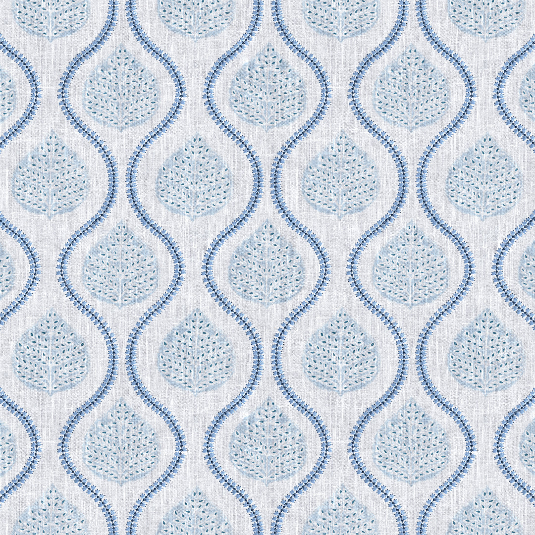 Elsie Print - Blue 2026107.55.0 by Lee Jofa Designer Fabric