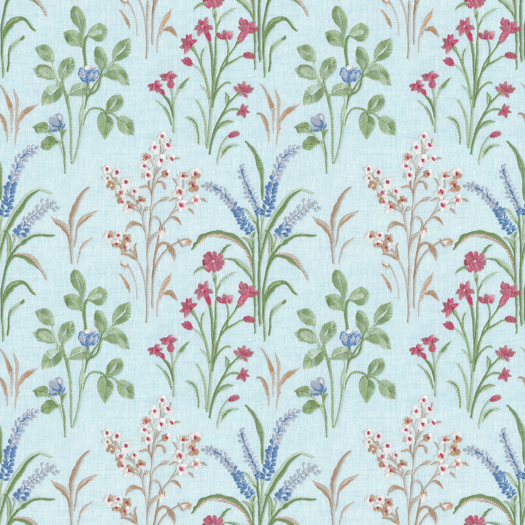 Gladwyn Emb - Aqua 2026109.519.0 by Lee Jofa Designer Fabric