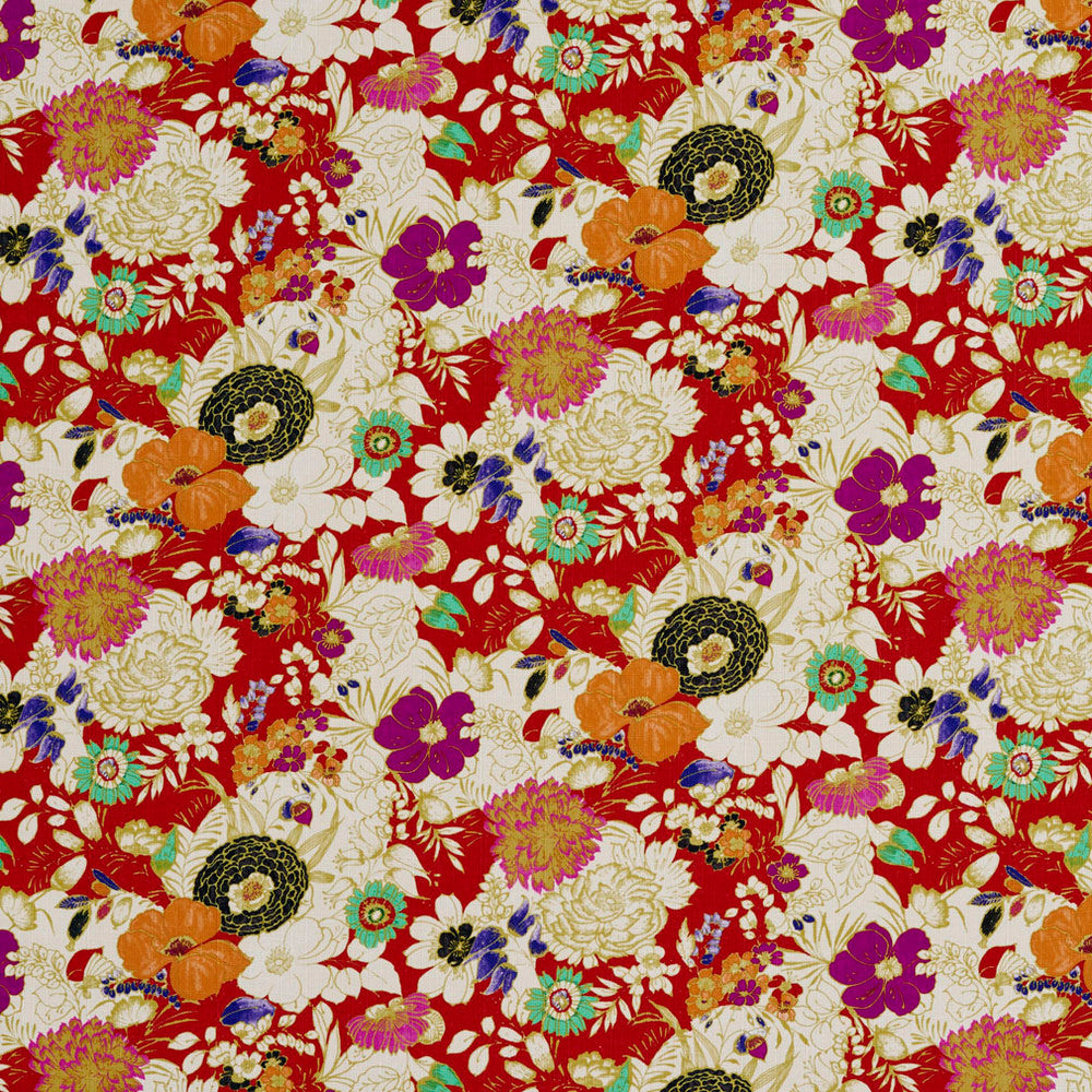 20420-04 by Charlotte Designer Fabric Prints 100% Polyester Asia Exceeds 100,000 Wyzenbeek Rubs (Heavy Duty) Horizontal: 24" x Vertical: 13" 54 Inches - Swanky Fabrics -