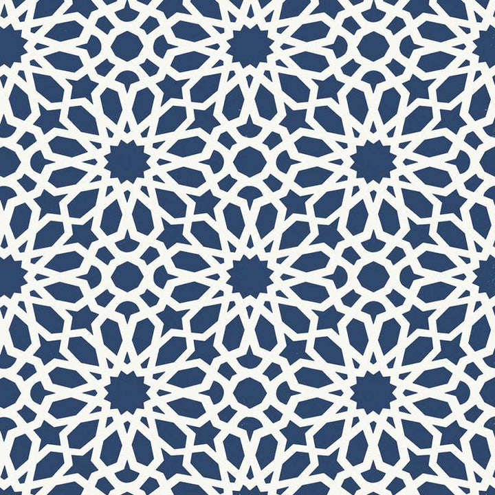 Agadir Screen Lapis 5006640 by Schumacher Designer Wallpaper Ottoman Chic 13.5" - Swanky Fabrics -