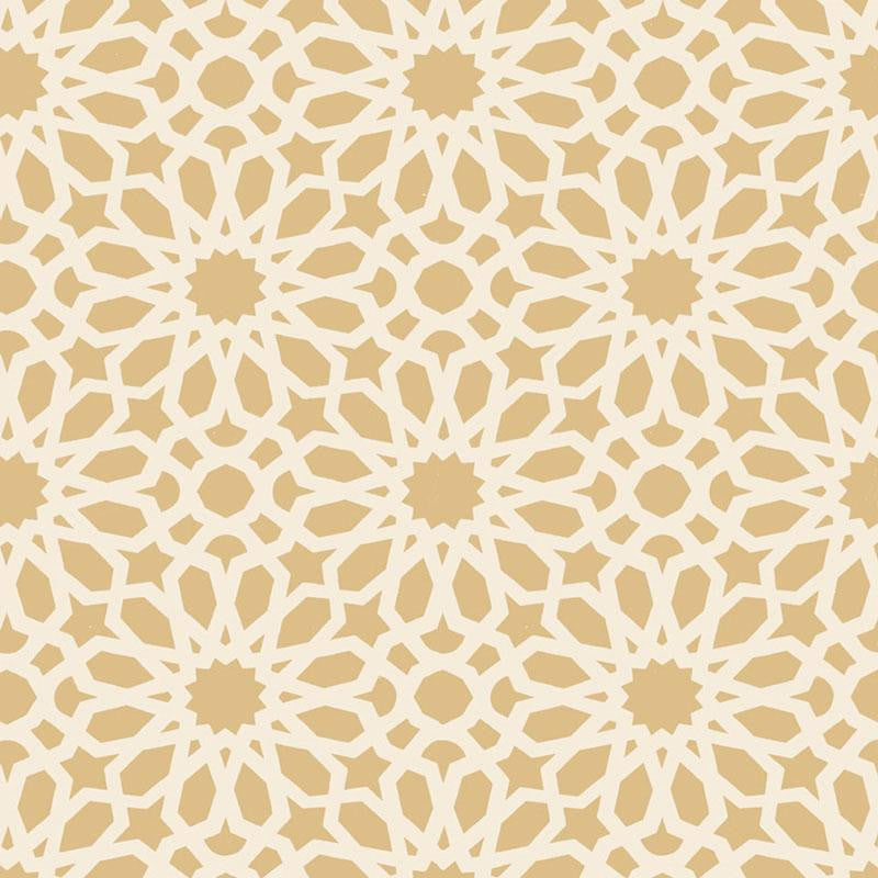 Agadir Screen Mocha 5006641 by Schumacher Designer Wallpaper Ottoman Chic 13.5" - Swanky Fabrics -
