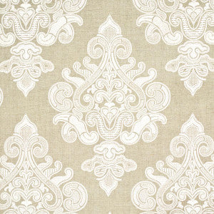 Angkor Embroidery Linen 67581 by Schumacher Designer Fabric