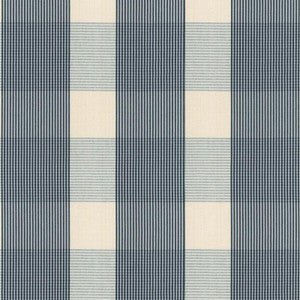 Avon Gingham Plaid Indigo/Sky 63024 by Schumacher Designer Fabric