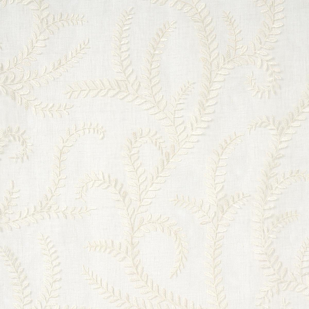 Boboli Embroidered Sheer Ivory 67760 by Schumacher Designer Fabric Essentials: Sheers & Casements Ii 24.75" - Swanky Fabrics -