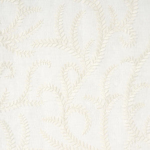 Boboli Embroidered Sheer Ivory 67760 by Schumacher Designer Fabric