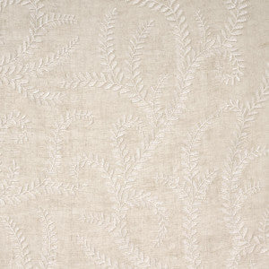 Boboli Embroidered Sheer Linen 67761 by Schumacher Designer Fabric