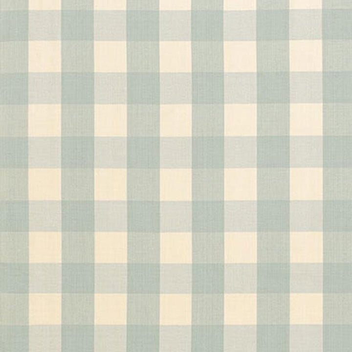 Camden Cotton Check Aqua 63037 by Schumacher Designer Fabric Revisits Of Popular Patterns 3.0" - Swanky Fabrics -