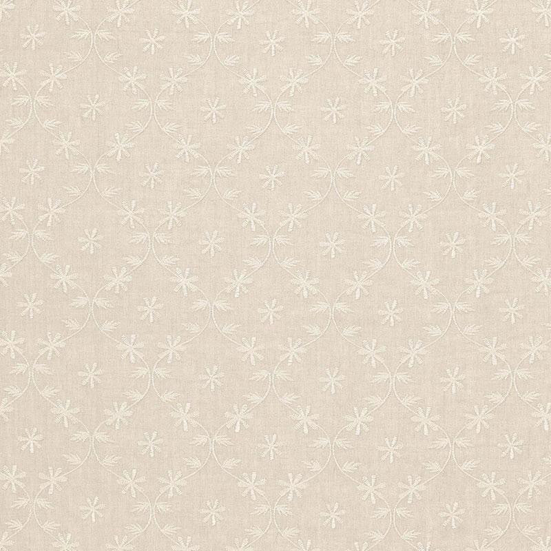 Cellini Embroidered Sheer Linen 67621 by Schumacher Designer Fabric Firenze / Sheers 2.5" - Swanky Fabrics -