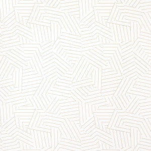 Deconstructed Stripe Greige 5007970 by Schumacher Designer Wallpaper