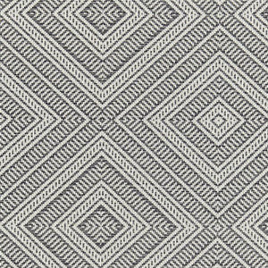 Tortola Indoor/Outdoor Oxford Grey 62844 by Schumacher Designer Fabric