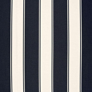 Cannes Awning Stripe Denim 65892 by Schumacher Designer Fabric