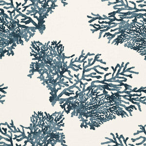 Great Barrier Reef Indigo 175361 by Schumacher Designer Fabric