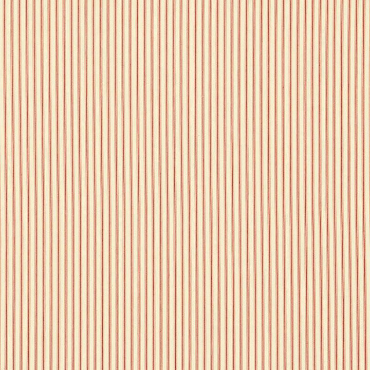 Wellfleet Ticking Stripe Regatta Red 60071 by Schumacher Designer Fabric Sea Island Stripe - Swanky Fabrics -