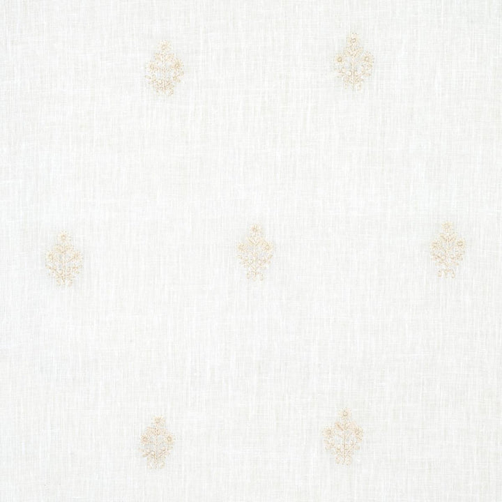 Maria Embroidery Ivory 67790 by Schumacher Designer Fabric Essentials: Sheers & Casements 4.25" - Swanky Fabrics -