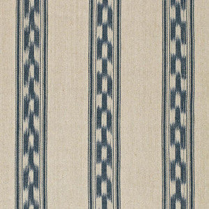 Mojave Ikat Stripe Indigo 67511 by Schumacher Designer Fabric