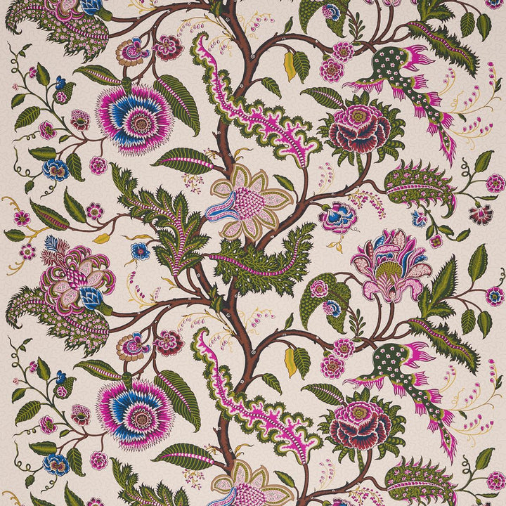 Sinhala Sidewall Jewel 5006614 by Schumacher Designer Wallpaper Martyn Lawrence Bullard 52.75" - Swanky Fabrics -