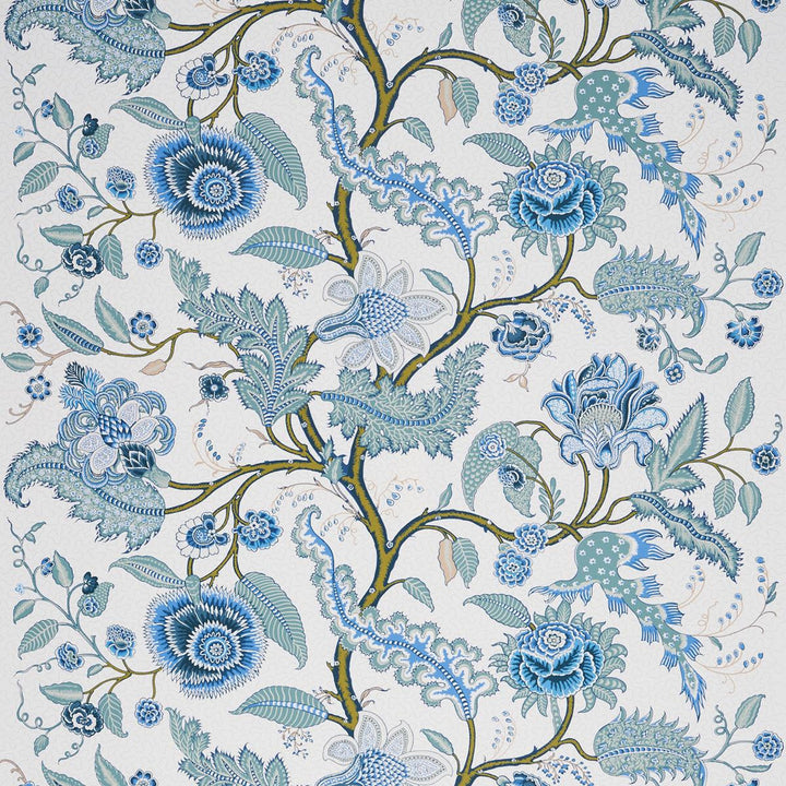 Sinhala Sidewall Sky 5006612 by Schumacher Designer Wallpaper Martyn Lawrence Bullard 52.75" - Swanky Fabrics -