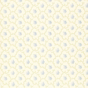 Coral Leaf Blue 203683 by Schumacher Designer Wallpaper