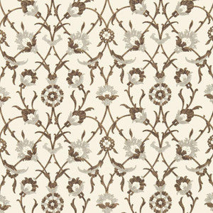 Sultan'S Trellis Sepia 5006701 by Schumacher Designer Wallpaper