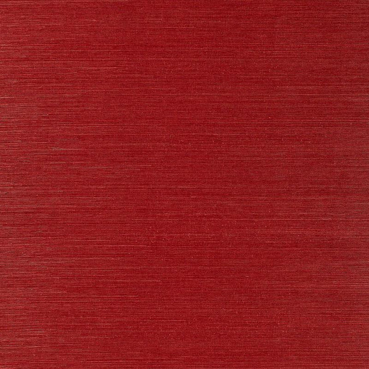 Osan Sisal Red 529632 by Schumacher Designer Wallpaper Quiet Beauty - Swanky Fabrics -