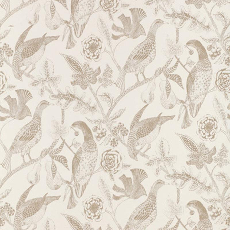 Katmandu Beige 2700200 by Schumacher Designer Wallpaper Perennial Favorites - Swanky Fabrics -