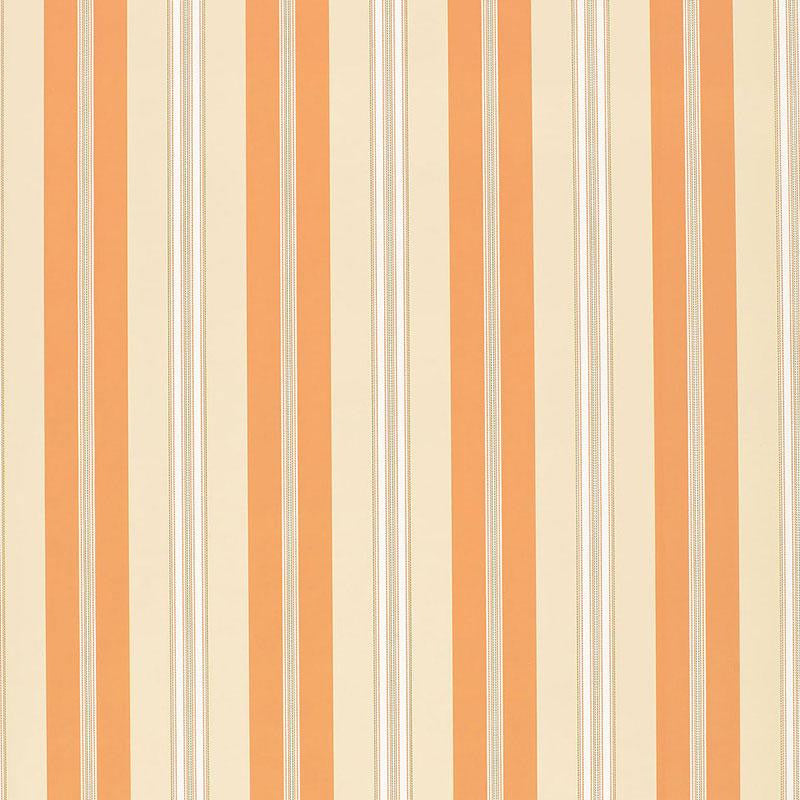 Chalon Stripe Coral 5002485 by Schumacher Designer Wallpaper Stripes Wallcovering Collection - Swanky Fabrics -