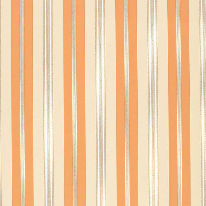 Chalon Stripe Coral 5002485 by Schumacher Designer Wallpaper Stripes Wallcovering Collection - Swanky Fabrics -