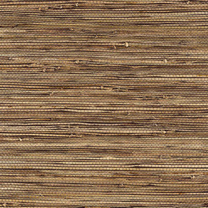Bamba Rushcloth Ash 5002842 by Schumacher Designer Wallpaper