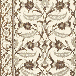 Topkapi Sepia 5006661 by Schumacher Designer Wallpaper
