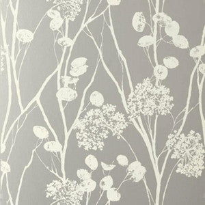 Moonpennies Silver 5003330 by Schumacher Designer Wallpaper