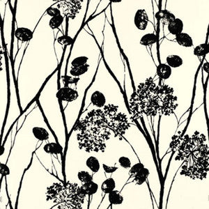 Moonpennies Black & Ivory 5003333 by Schumacher Designer Wallpaper