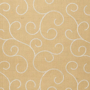Adhafera Scroll Straw 5003541 by Schumacher Designer Wallpaper