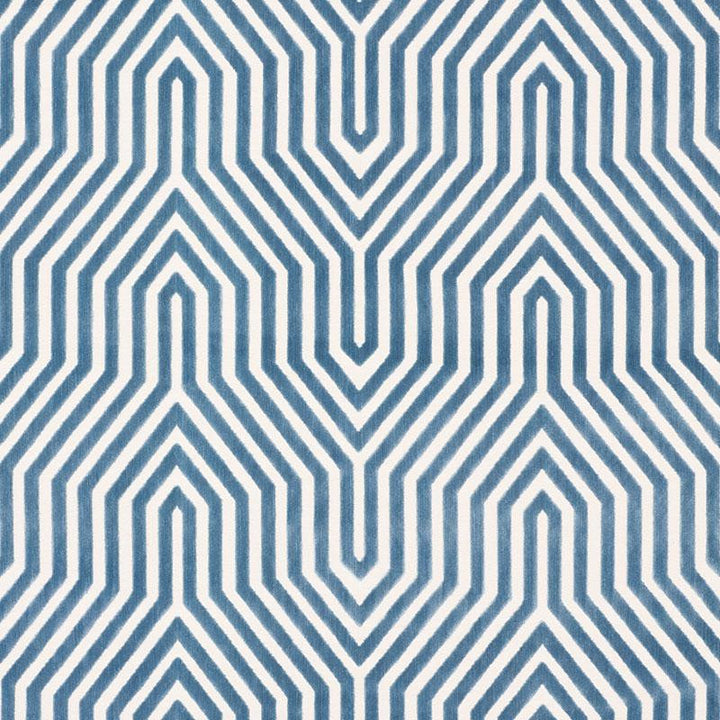 Vanderbilt Velvet Marine 66195 by Schumacher Designer Fabric Cut & Patterned Velvets 13.88" - Swanky Fabrics -