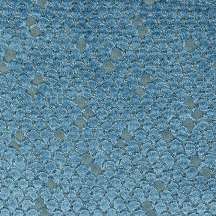 Esther Velvet Peacock 72772 by Schumacher Designer Fabric Cut & Patterned Velvets 13.5" - Swanky Fabrics -