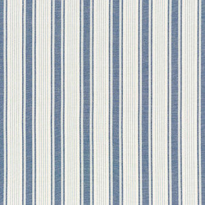 Ojai Stripe Prussian Blue 73000 by Schumacher Designer Fabric