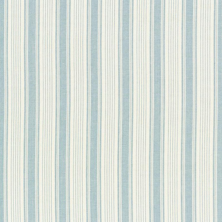 Ojai Stripe China Blue 73001 by Schumacher Designer Fabric Mark D. Sikes 2.75" - Swanky Fabrics -