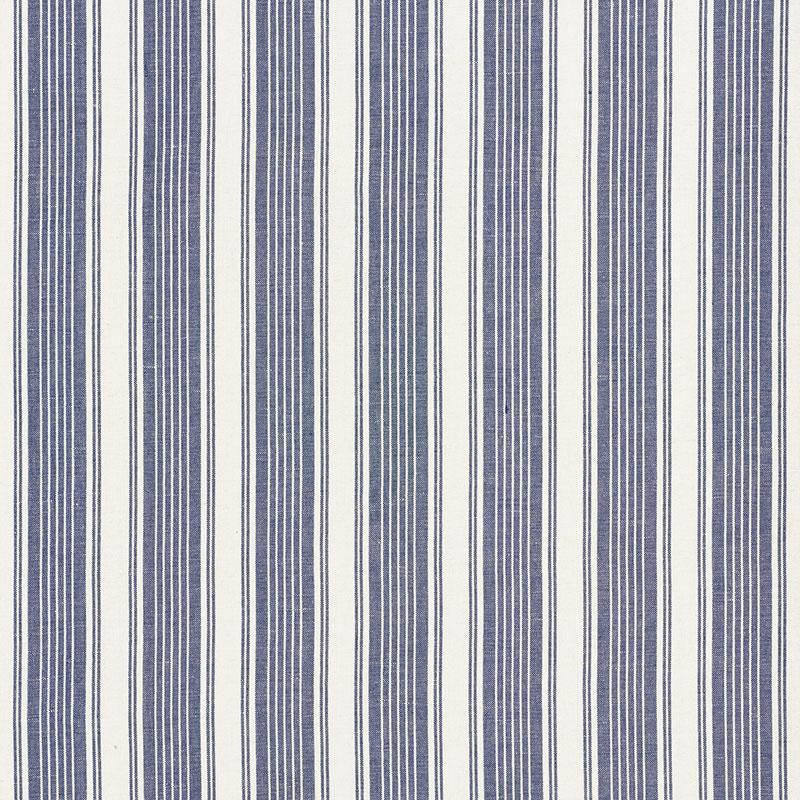 Ojai Stripe Indigo 73002 by Schumacher Designer Fabric Mark D. Sikes 2.75" - Swanky Fabrics -