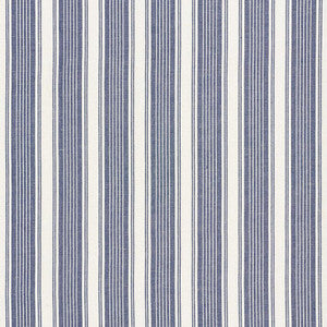 Ojai Stripe Indigo 73002 by Schumacher Designer Fabric