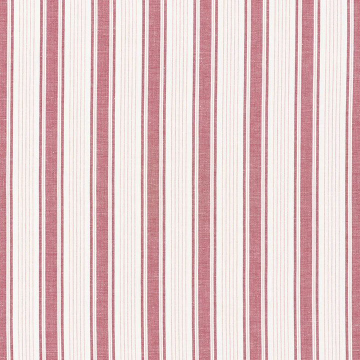 Ojai Stripe Red 73004 by Schumacher Designer Fabric Mark D. Sikes 2.75" - Swanky Fabrics -