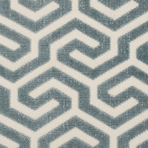 Ming Fret Velvet Mineral 73100 by Schumacher Designer Fabric