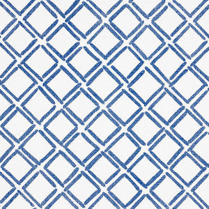Dina Paperweave Cobalt 5008860 by Schumacher Designer Wallpaper