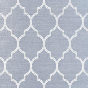 Algiers Sisal Chambray 5009020 by Schumacher Designer Wallpaper
