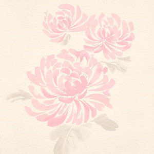 Hana Sisal Pink 5009041 by Schumacher Designer Wallpaper