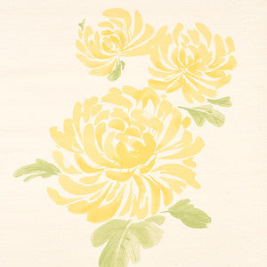Hana Sisal Yellow 5009040 by Schumacher Designer Wallpaper