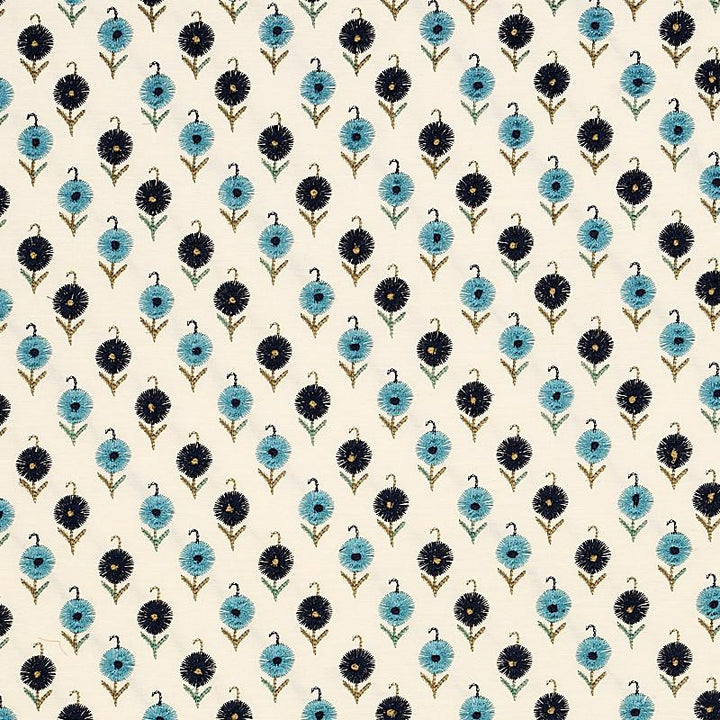 Avodica Embroidery Aegean 70210 by Schumacher Designer Fabric Contemporary Embroideries 17.0" - Swanky Fabrics -