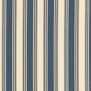 Loren Stripe Marine 50222 by Schumacher Designer Fabric